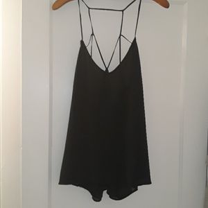 Black Tank Blouse